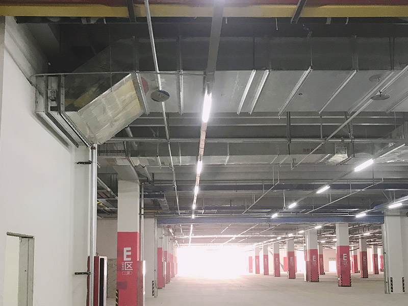 濟南融創(chuàng)萬達停車樓通風工程案例