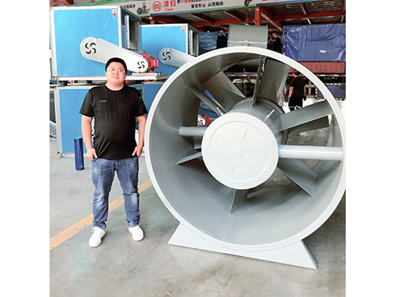 消防排煙風(fēng)機(jī)安裝案例1