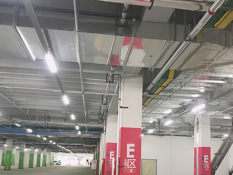 濟南融創(chuàng)萬達停車樓通風工程案例5